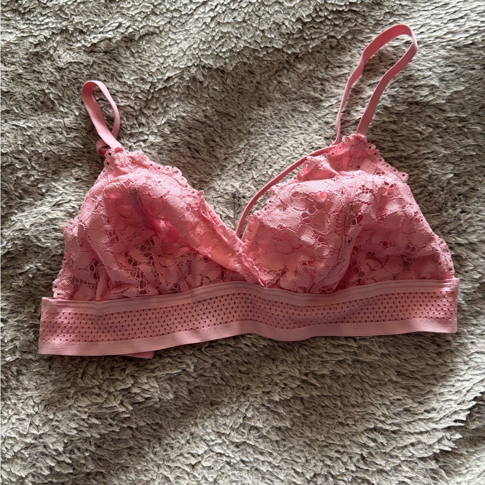 Small pink Xhilaration lace bralette